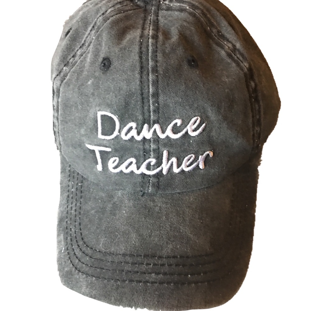Dance teacher baseball hat double ponytail new